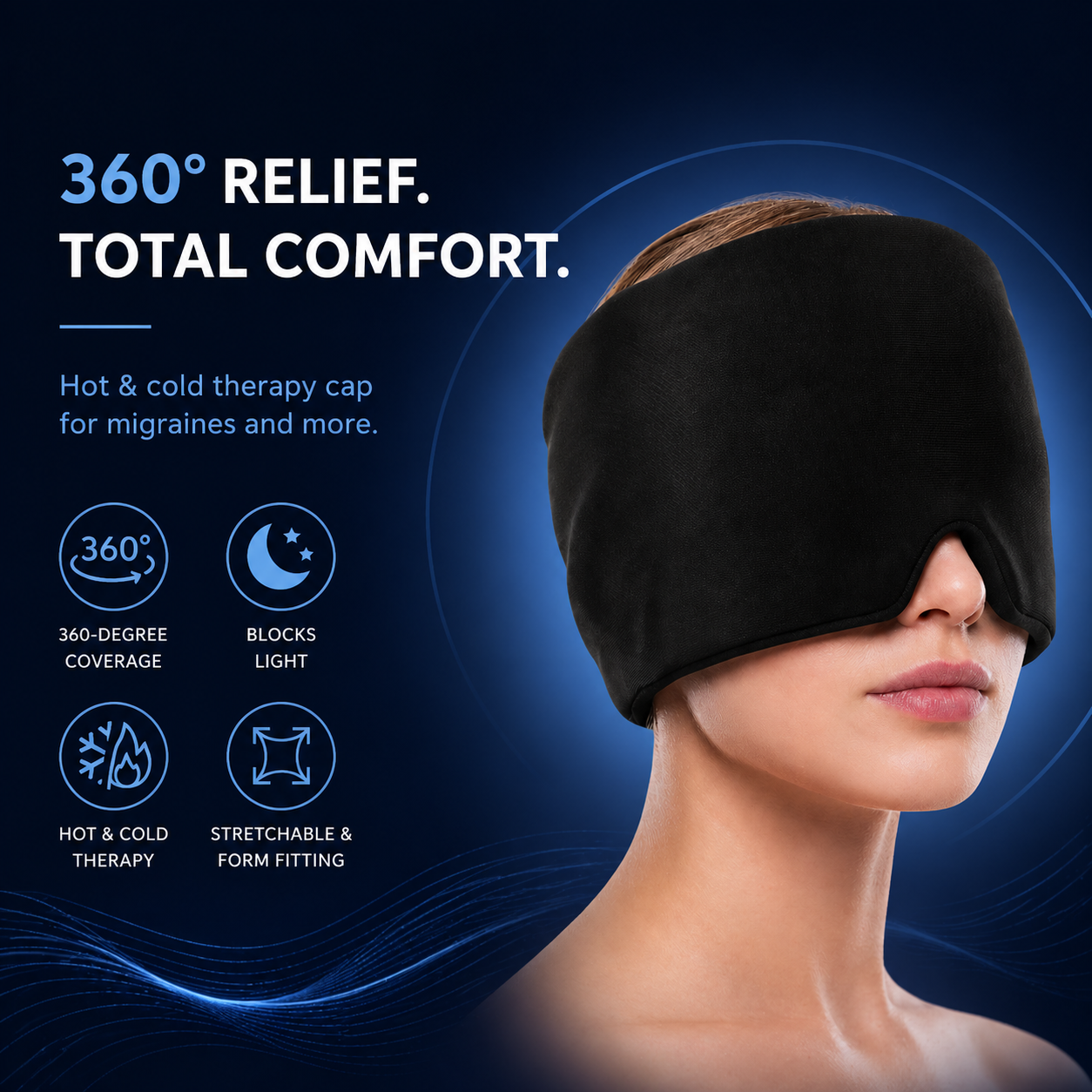 HeadEaze™- Hot & Cold Therapy Relief Cap