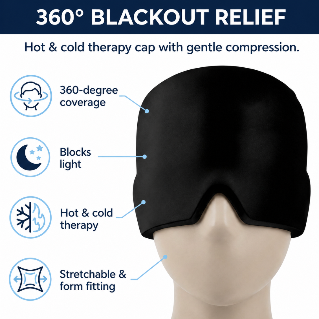 HeadEaze™- Hot & Cold Therapy Relief Cap